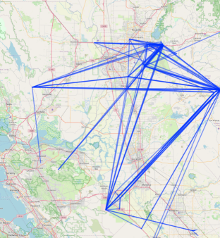 map of sac valley mesh network